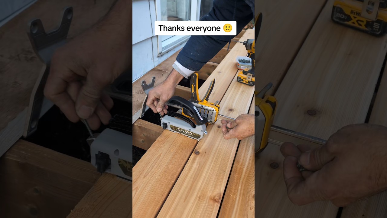 Camo and DeWalt jack, Decking patio platform 