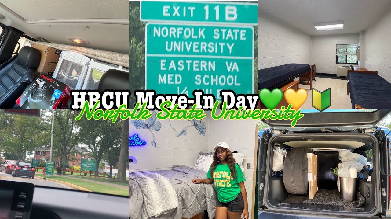 HBCU College Move In Day Vlog 2022| *Norfolk State University🔰💚* - YouTube