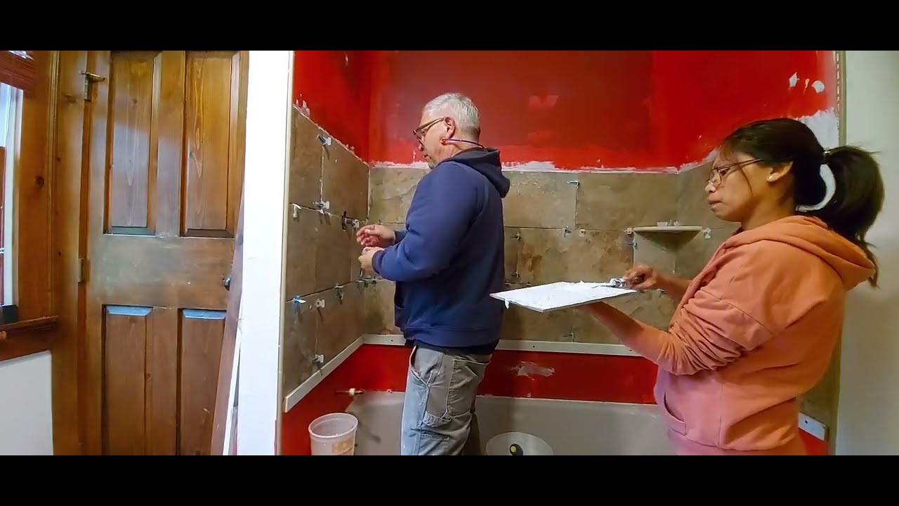 part4 BATHROOM SHOWER REMODELTiles YouTube