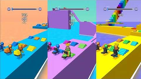 Ladder Race NOOB vs PRO vs HACKER gameplay android, ios part 2 | Gameplay A&I