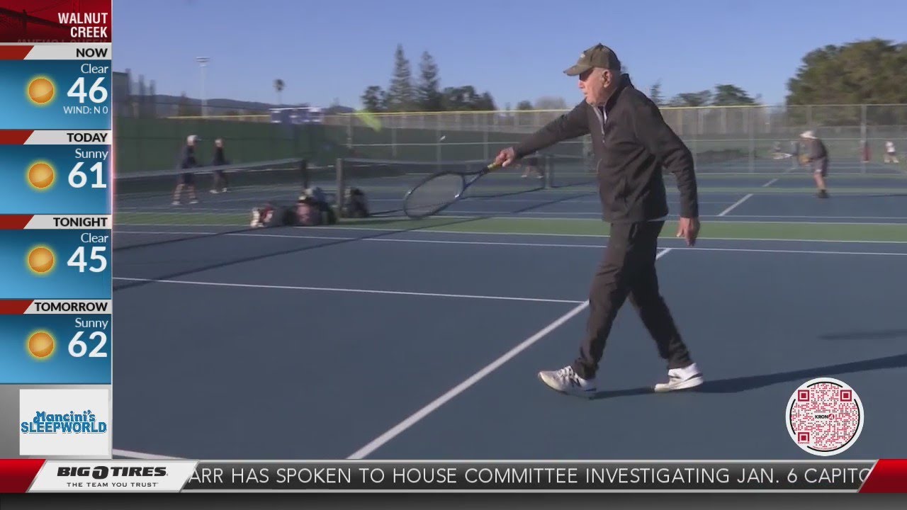101-year-old tennis player serving up aces in Mountain View