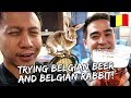 Trying Belgian Beer and Belgian Rabbit | Vlog #565