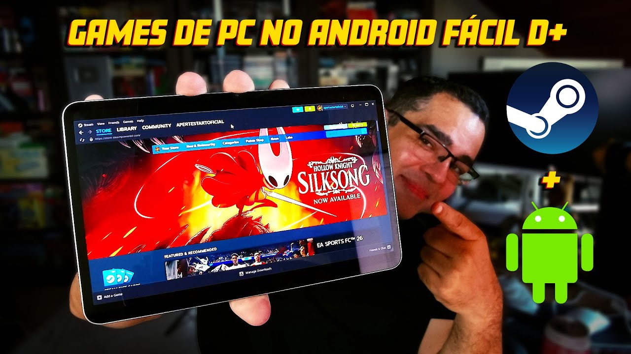 É REAL! Aprenda a jogar Games de PC no Android no SEU celular! - YouTube