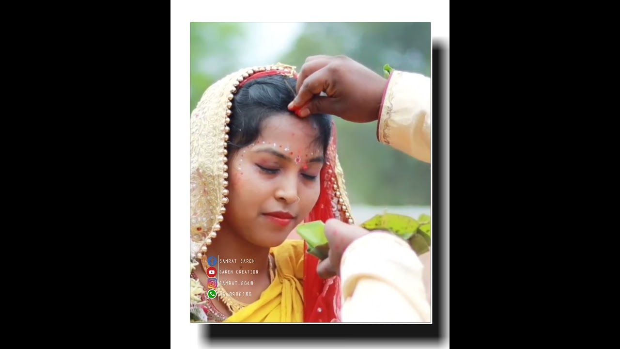 SAGUN BAPLA  BEST ROMANTIC SANTLAI WEDDING STATUS VIDEO NEW SANTALI STATUS VIDEO 2021