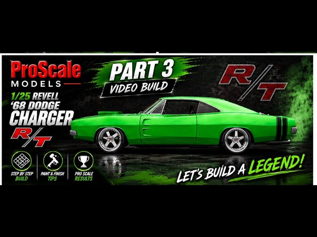 Part 3 - Revell 1/25 '68 Dodge Charger R/T - YouTube