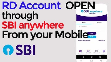 How to open Online RD ( Recurring Deposit)  account open through SBI anywhere mobile app