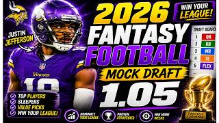 Best 1.05 Draft Strategy | 2026 Fantasy Football