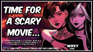 F4F Your Girlfriend Talks You Into Watching A Scary Movie.. Girlfriend Asmr