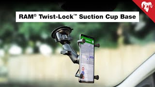 RAM® TwistLock™ Suction Cup Base with B Size Ball