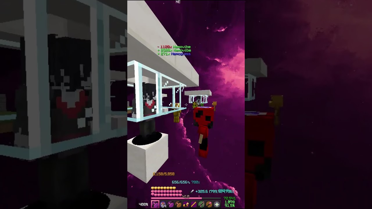 Hitting level 350 on Hypixel Skyblock