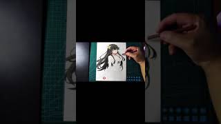 Yukinoshita Yukino (Oregairu) Full time-lapse Drawing #Shorts