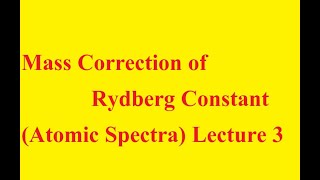 Mass correction_Rydberg constant
