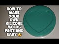 How to make silicone molds fast & easy / making silicone molds DIY