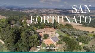 Charming Italian Stone Farmhouse With Hilltop Views San Fortunato