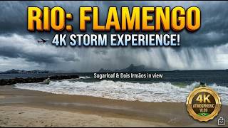 Praia do Flamengo on a Windy & Overcast Day | Rio de Janeiro (4K) 🇧🇷