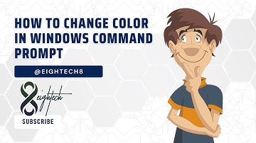 How to change color in windows command prompt? TIPS & TRICKS