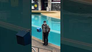 : Bathroom instructions  funny ending  Tom mime #seaworldmime #seaworld #seaworldorlando