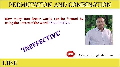 How many four letter words can be formed by using the letters of the word 
