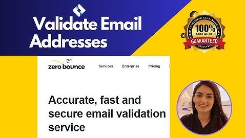 How do we make an account on Zerobounce to validate email addresses?