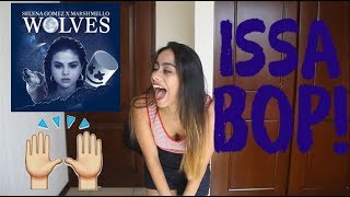 Selena gomez, mashmello - wolves (reaction)