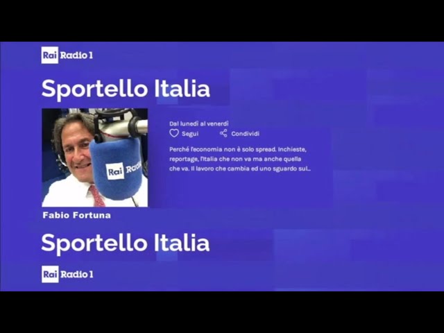 Fabio Fortuna a Sportello Italia di RAI Radio 1 del 19 03 2024 ore 12 30