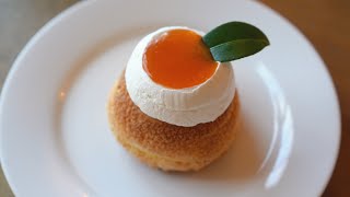 柿子流心酥皮泡芙 | Choux Pastry Cream Puffs