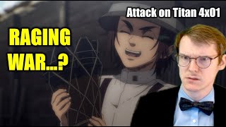 THE END OF A WAR? || GERMAN watches Attack on Titan 4x01 - BLIND REACT-ANALYSIS (re-upload)