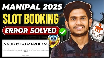 Manipal Slot Booking 2025 | Step by step process| BIG Change in Process | Don
