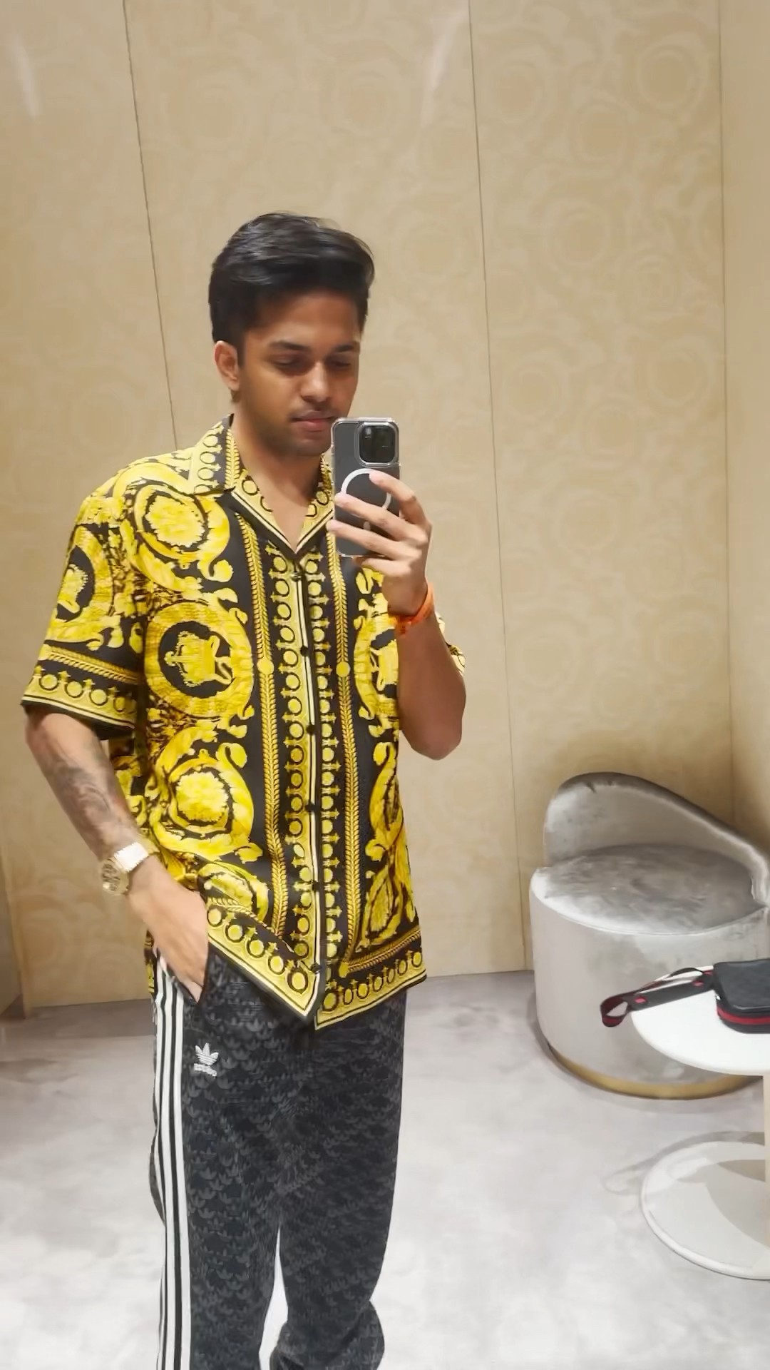 Buying 1,50,000 Rupees shirt from Versace #viral #reels #shorts #billionaire