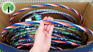 Grab Dollar Tree Hula Hoops \& Placemats To Make Quick Outdoor DIY Decorations For Halloween Or Fall