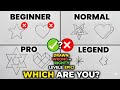 BEGINNER VS PRO VS LEGEND 😳🔥| HOW TO DRAW STAR | HOW TO DRAW HEART 