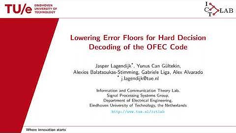 Lowering Error Floors for Hard Decision Decoding of the OFEC Code - ECOC 2025