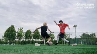 Mingrui \u0026 Shuyang playing football 🐶🐑⚽️ | #boystory