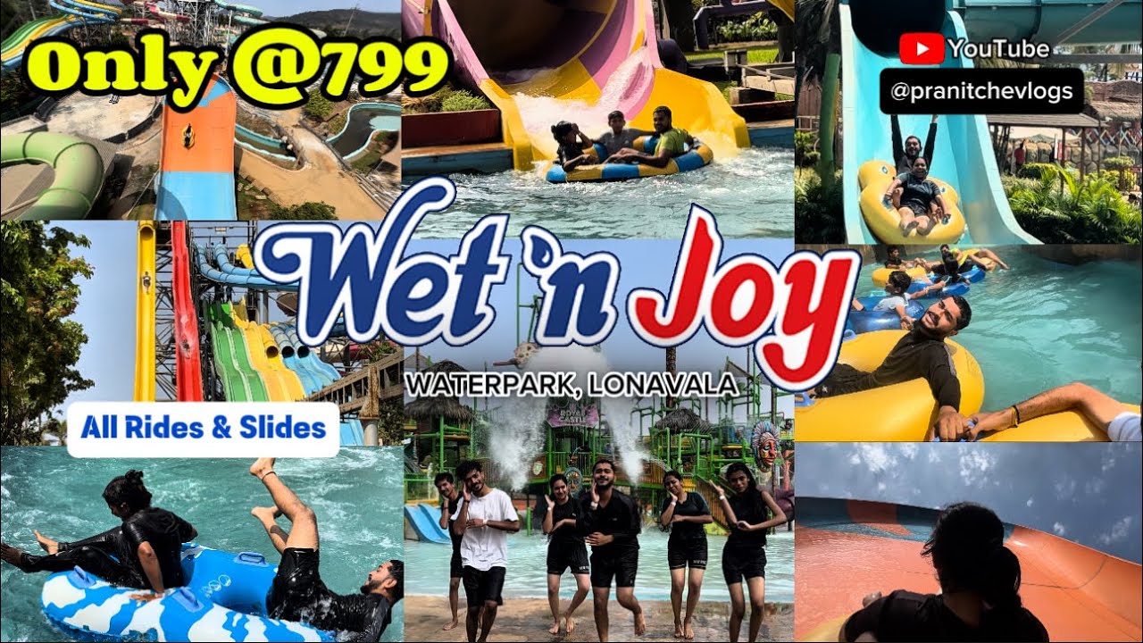Wet n Joy Waterpark All Rides And Slides| Wet n Joy Vlog| Marathi Vloggers| Pranit Che Vlogs