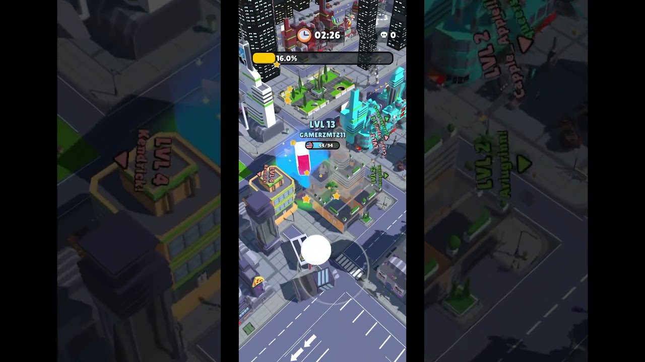 Hole Io gameplay #viralshort #gaming #videogames #games