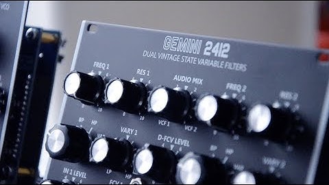 AJH Synth VCO Mini MOD & Gemini 2412 SEM filter unboxing and first sound