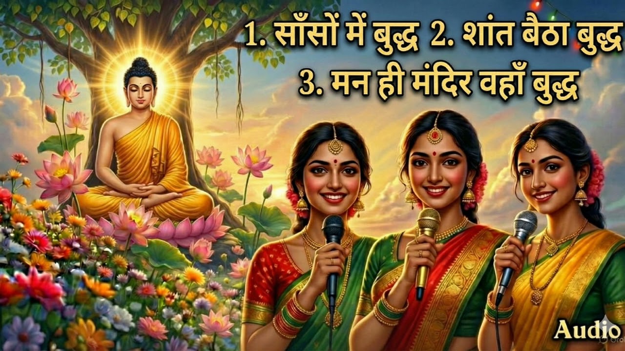 सांसों में बुद्ध | शांत बैठा बुद्ध | मन ही मंदिर वहाँ बुद्ध | Buddha Bhajan Audio