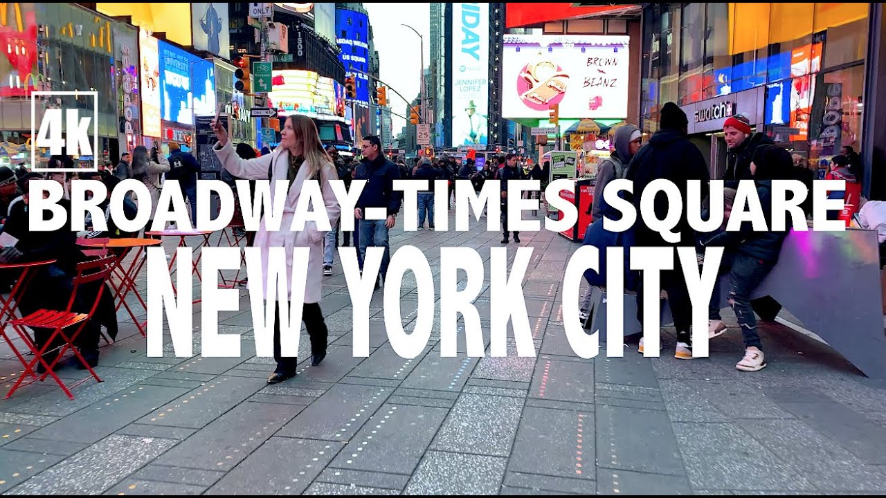 [4K]🇺🇸NYC Walk🗽Broadway to Times Square, New York City. January 2024