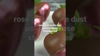 Rose Gold Chocolate Strawberries