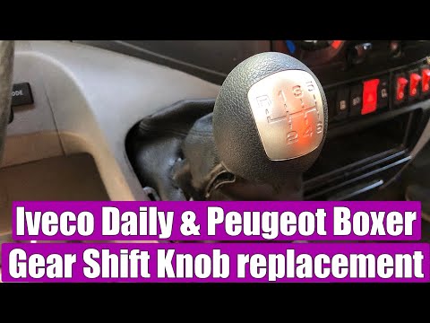 TUTORIAL: How to remove or replace Gear Shift Knob on Iveco Daily 4 2006-2011 Peugeot Boxer -4 steps