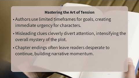 How Do Thriller Novels Create Suspense?