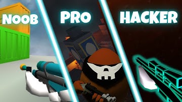 Noob vs Pro vs Hacker montage! | Shell shockers