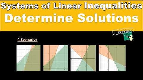 English Version | Lesson 9 Systems of Linear Inequalities - Determine Solutions | Algebra 1