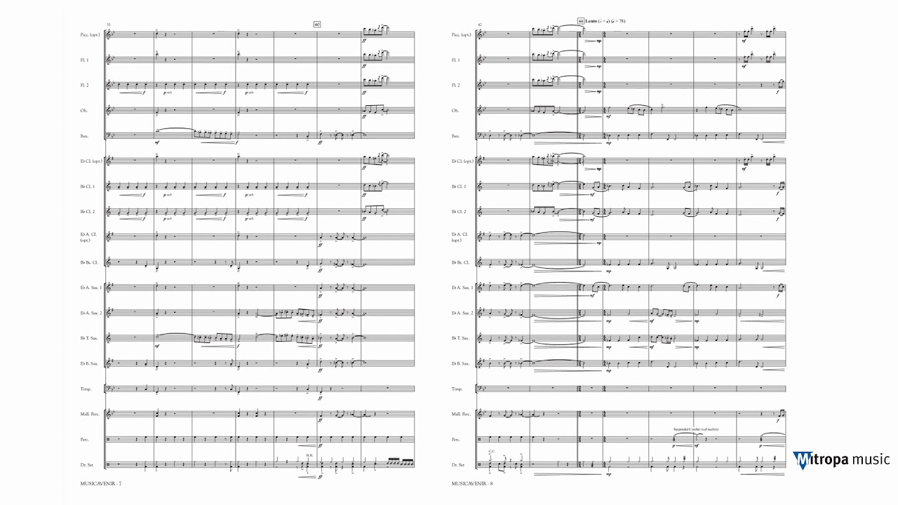 Musicavenir – Marc Jeanbourquin – for woodwind section and percussion