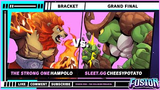 Fusion #263 - Grand Final - HamPolo (Zetterburn) VS CheesyPotato (Kragg) - Rivals of Aether 2