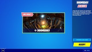 New fortnite doomsday device live event! has a event going down,
leading up to season 3 chapter 2! this will include fr...