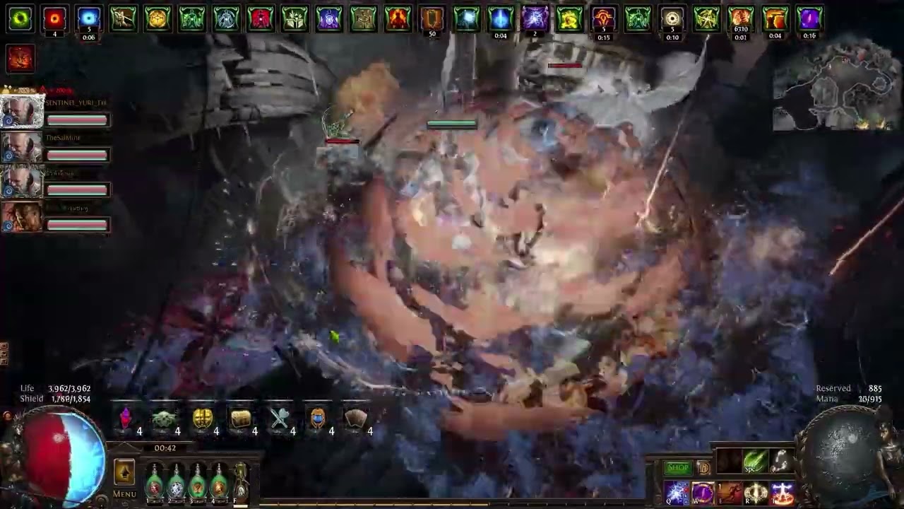 POE 3.18 - Spark Inquisitor 5 ManHP Simulacrum 30 Carry