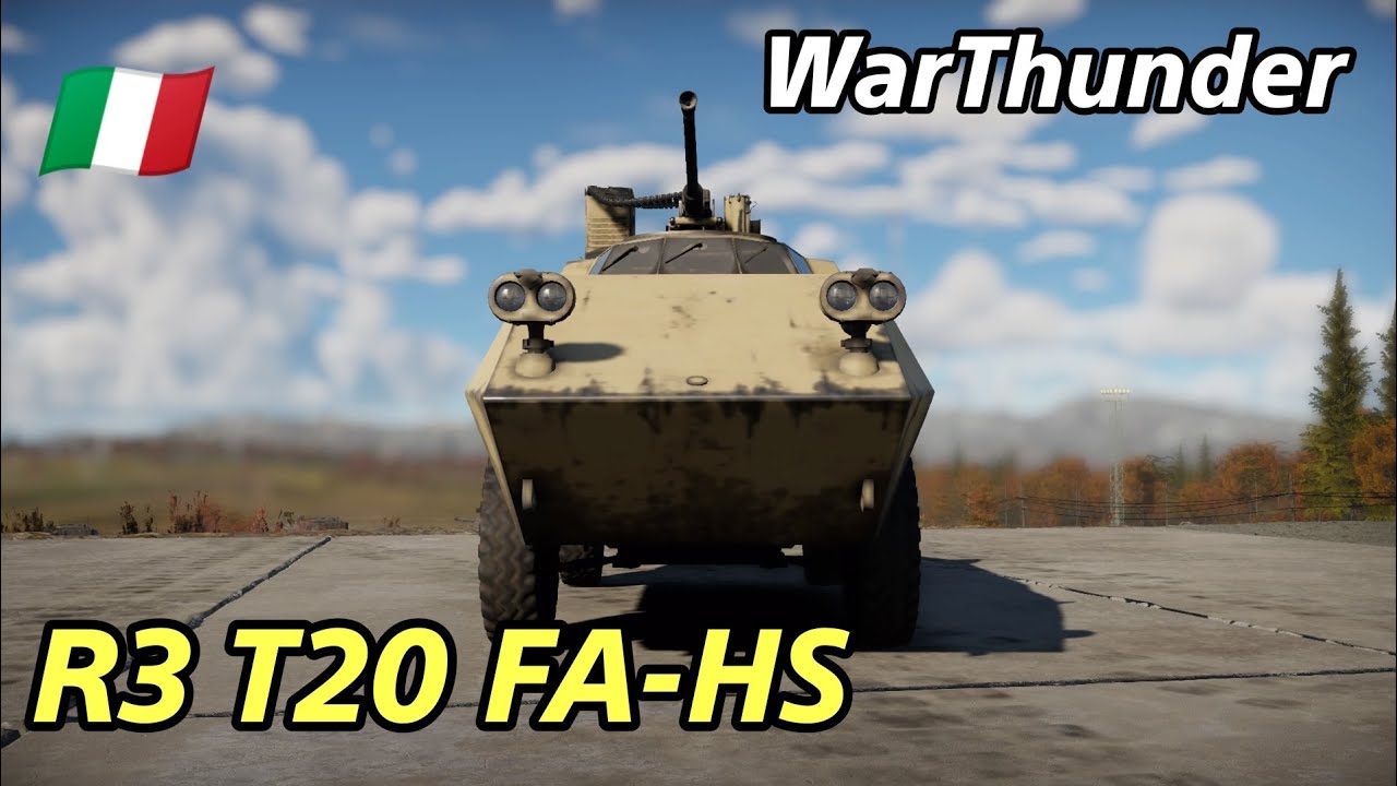 【WarThunder】R3 T20 FA-HS イタリア 自走式対空砲【PS4無料ゲーム】ウォーサンダー - YouTube