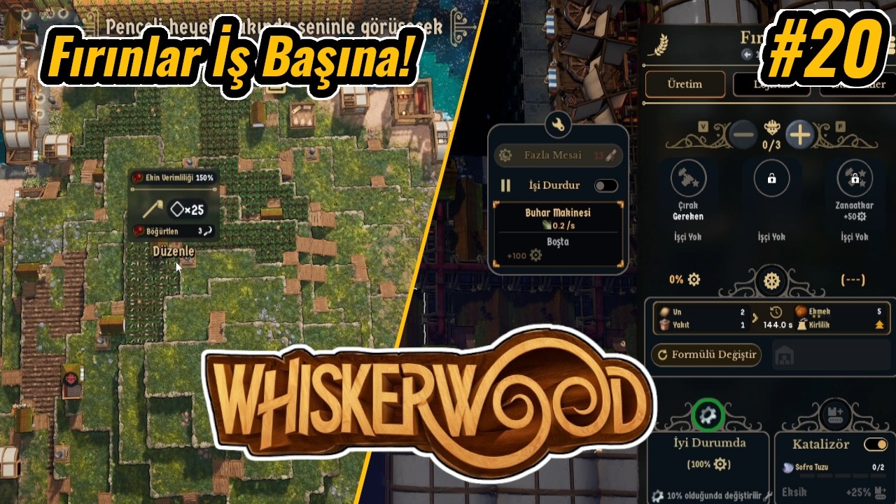 #20 | Whiskerwood Fırınlar İş Başına!| Sezon 02 | Şehir Kurma Simülasyon Öğretici Türkçe