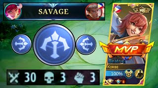 SAVAGE!!! TOP 1 BEATRIX 30 KILLS IN MYTHICAL GLORY 🔥